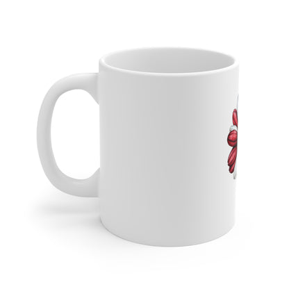 Patriotic Daisy Mug — Red White Blue Flower 11oz Ceramic Coffee Cup