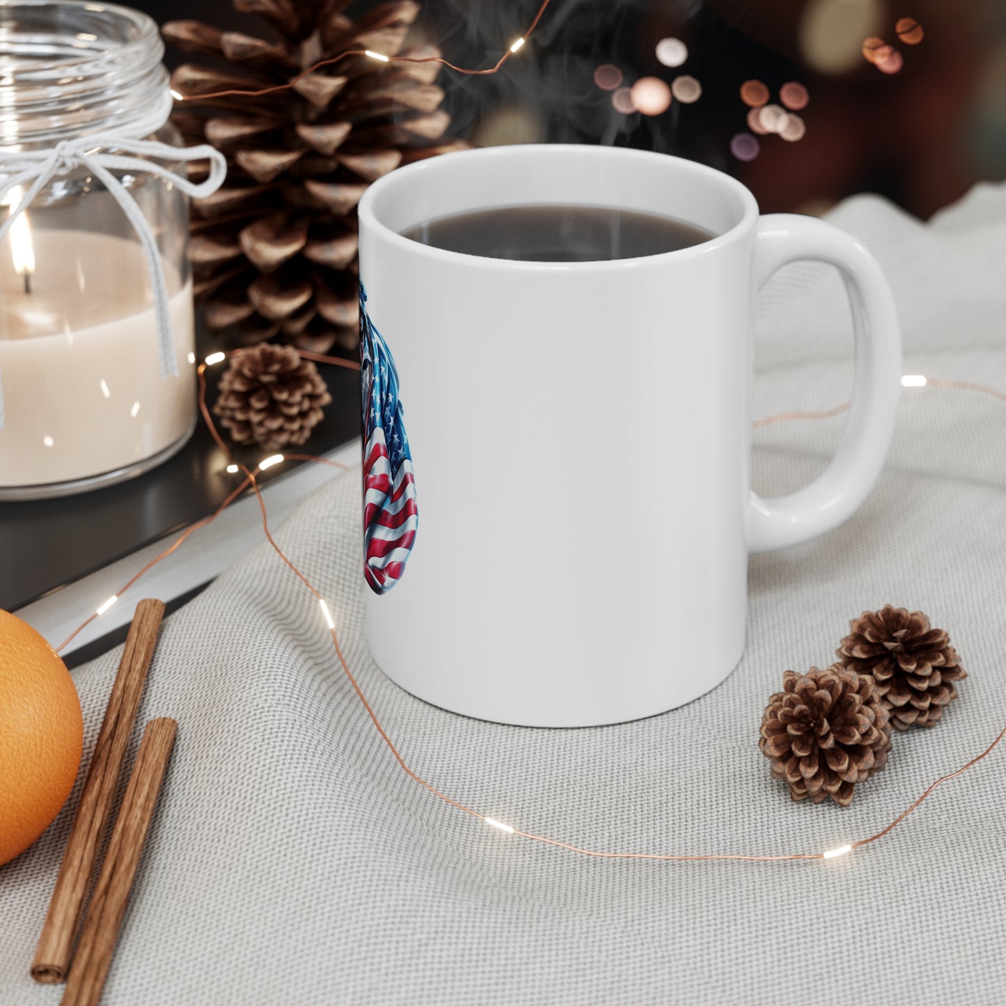 Patriotic Soldier Salute Coffee Mug – American Flag Military Tribute Mug – USA Veteran Honor Cup – Bold Freedom Gift Mug 11oz