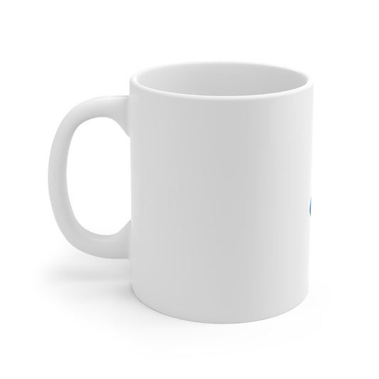 Patriotic Red White Blue Brushstroke Mug — 11oz USA Flag Swirl Coffee Cup