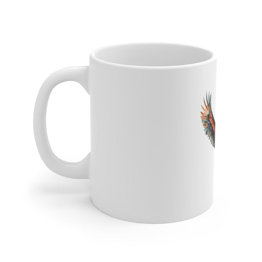 Eagle Flight Ceramic Mug — 11oz Patriotic Wildlife Coffee Cup