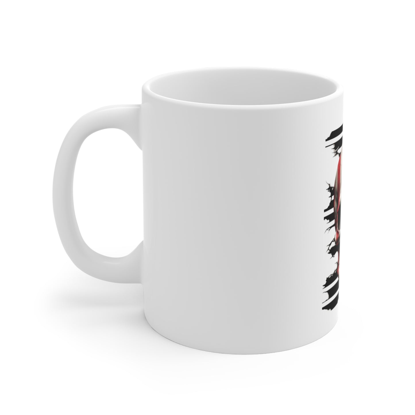 American Flag Skull Mug — Patriotic Skull Coffee Cup (11oz)