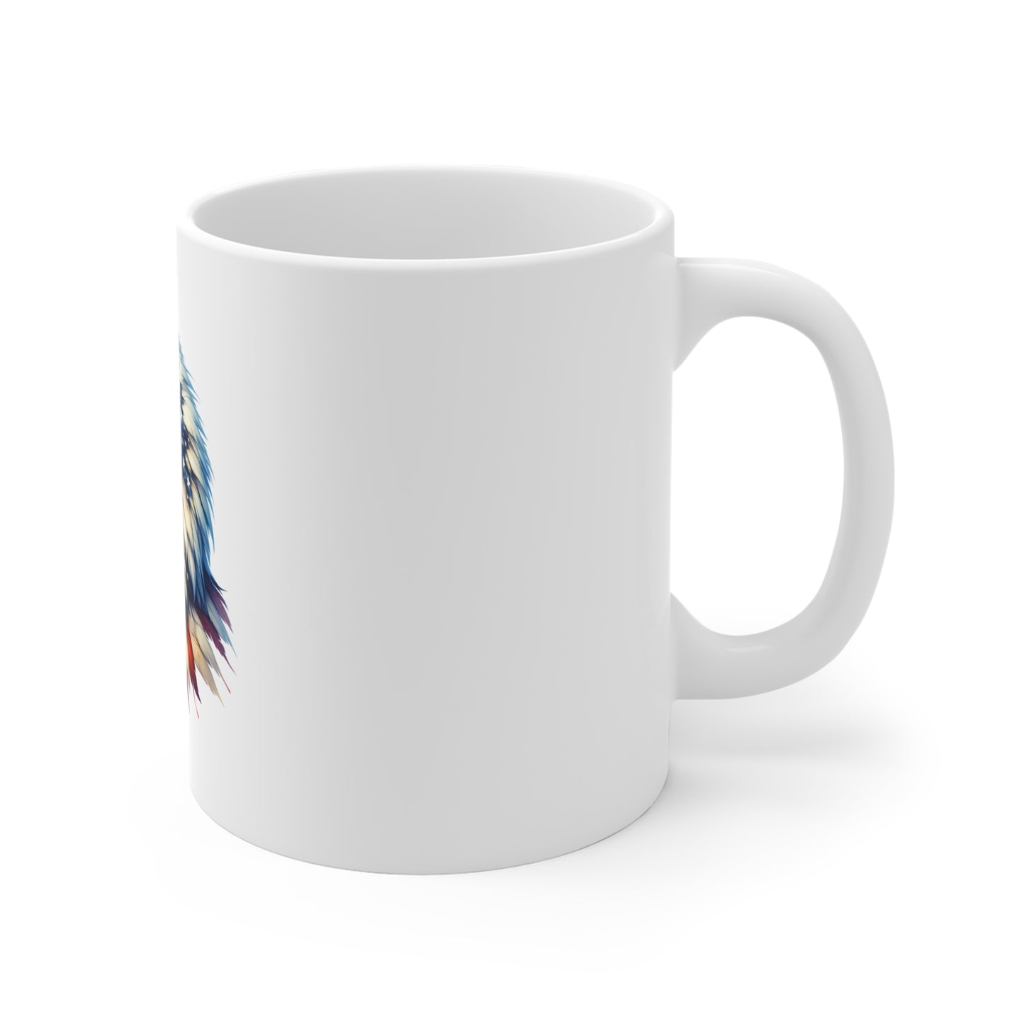Patriotic Bald Eagle Coffee Mug – American Flag Head 11oz