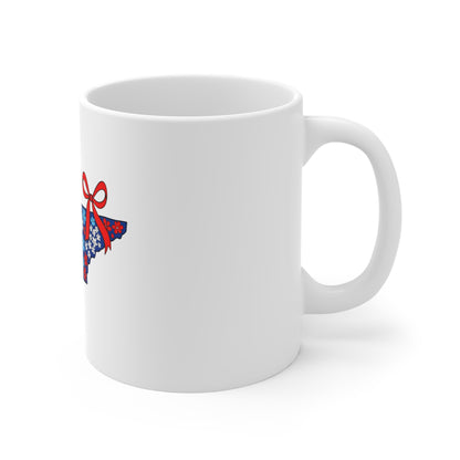 Tennessee Floral Map Coffee Mug — 11oz State Pride Gift