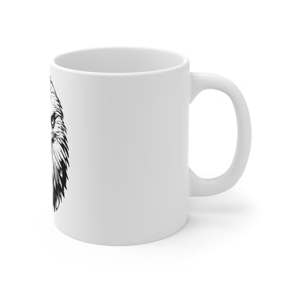 Detailed Bald Eagle Coffee Mug – Realistic American Eagle Face Mug – Bold USA Wildlife Design Cup – Patriotic Freedom Gift Mug Mug 11oz
