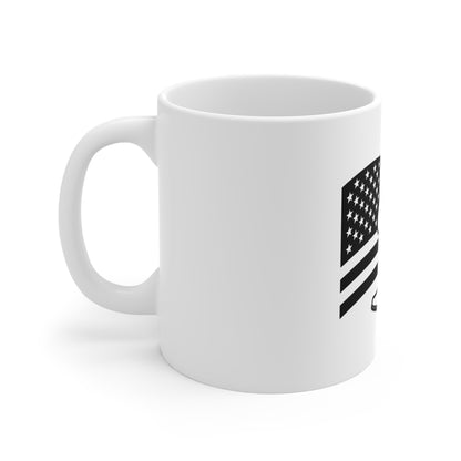 Cowboy Boots American Flag Mug – Patriotic Western Coffee Mug – USA Country Boots Cup – Stealth Cowboy Pride Mug Mug 11oz