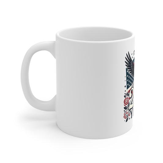 250 Years 1776-2026 Commemorative Mug — American Flag & Bald Eagle Centennial Tribute