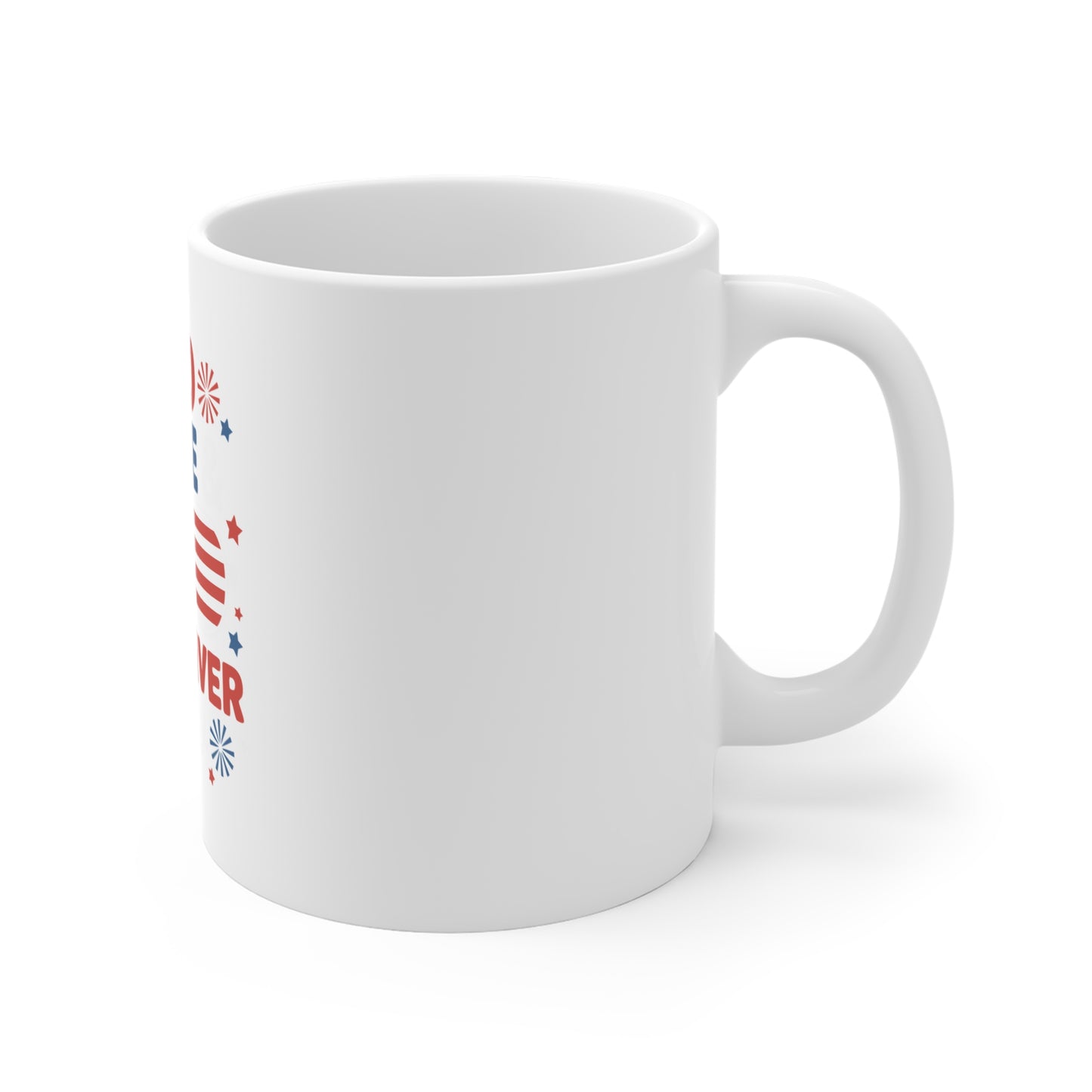Red White Bus Driver Mug — Patriotic 11oz Coffee Cup for School Drivers