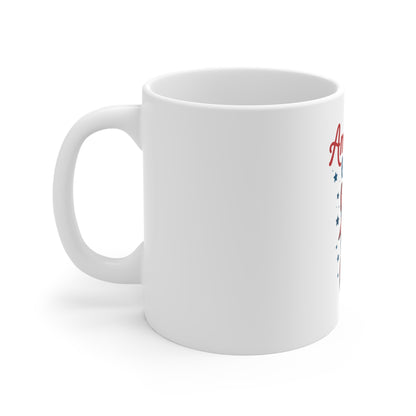 American Girly Coffee Mug — Patriotic Cowboy Boot 11oz