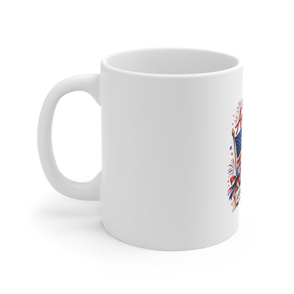 Patriotic Mug — "God Bless America" 11oz Coffee Cup