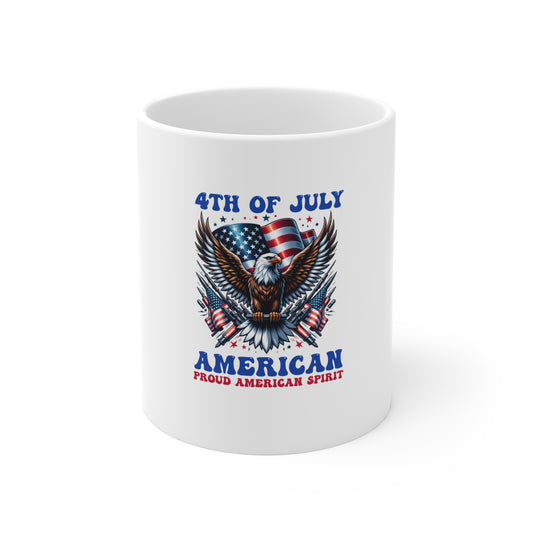 4th of July American Eagle Mug — Proud American Spirit 11oz