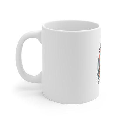 Dreamin' in Red, White and Blue Mug — Desert Retro Patriotic Coffee Cup
