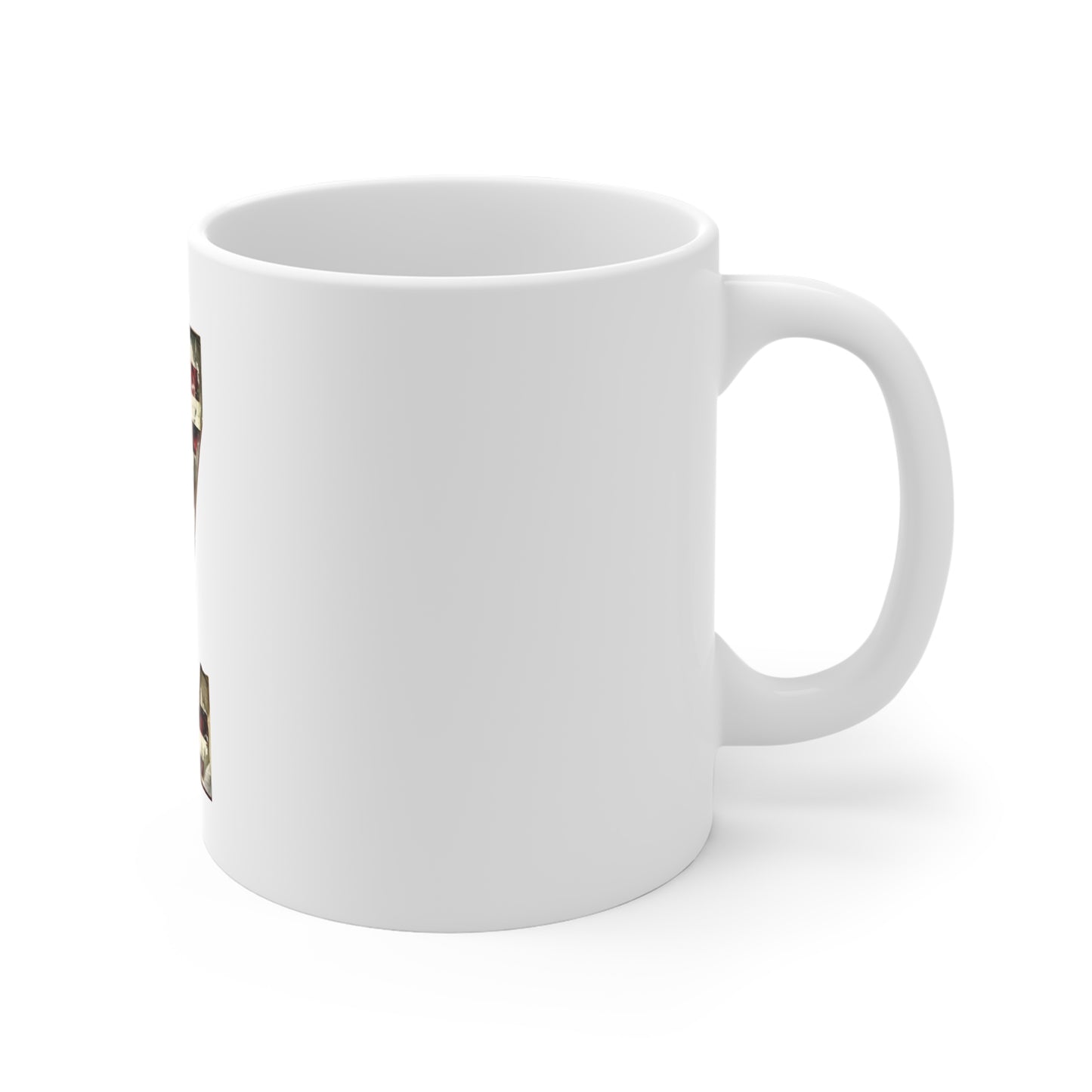 Patriotic Letter Z Coffee Mug – American Flag Initial Mug – Distressed USA Monogram Mug – Vintage Americana Alphabet Gift Mug 11oz