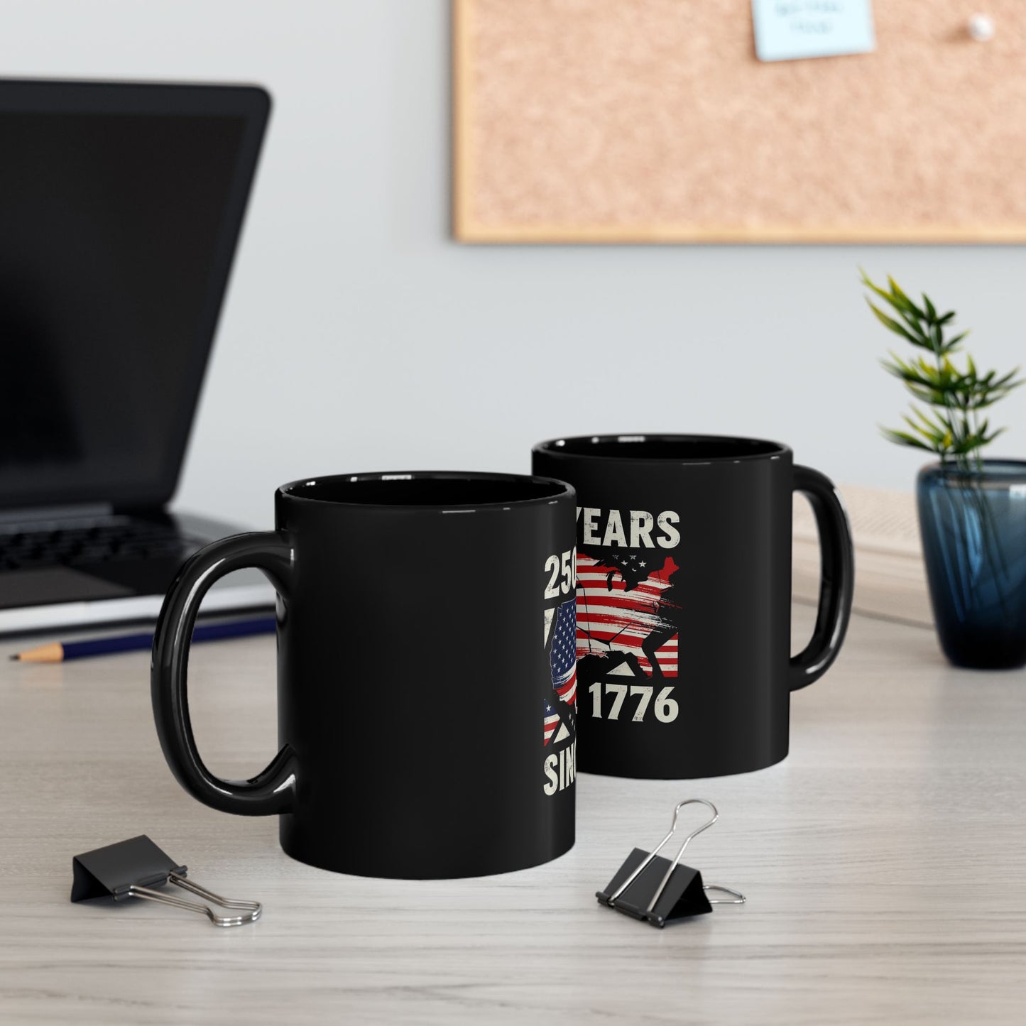 250 Years Since 1776 American Flag Map Coffee Mug — Patriotic Independence Day Gift