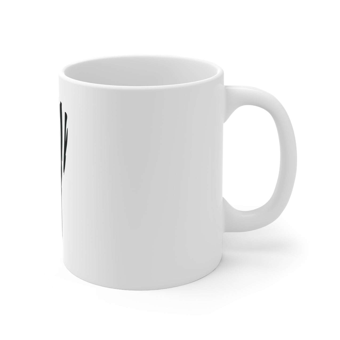 Black Vertical Distressed American Flag Coffee Mug – Split Stripe USA Flag Mug – Stealth Patriotic Cup – Modern Americana Gift Mug 11oz