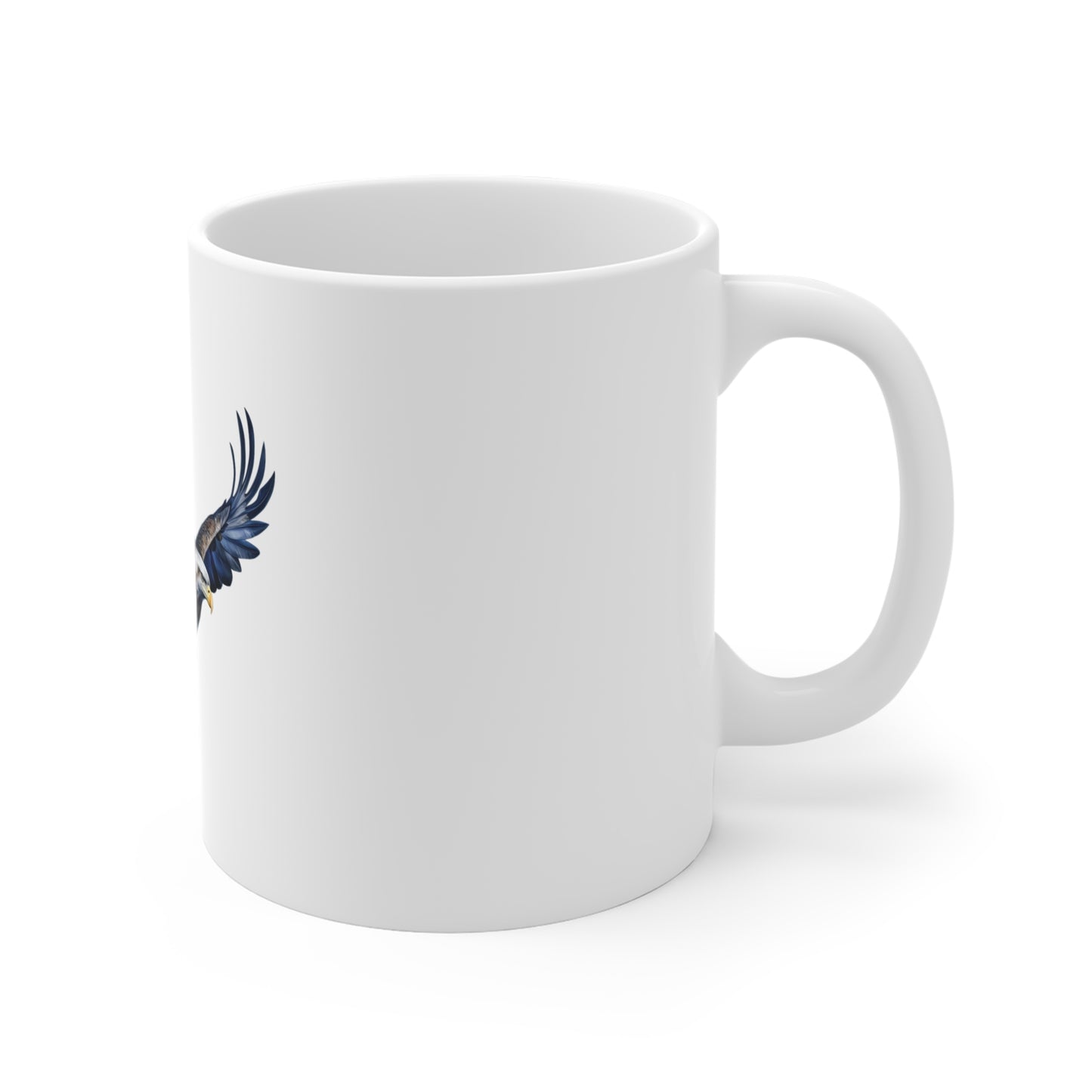 Eagle Flight Ceramic Mug — 11oz Patriotic Wildlife Coffee Cup