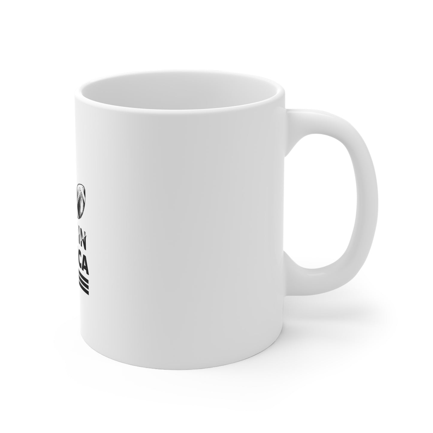 Bold USA Patriotic Coffee Mug – Minimalist American Pride Mug – Clean Red White Blue Typography Cup – Modern USA Gift Mug Mug 11oz