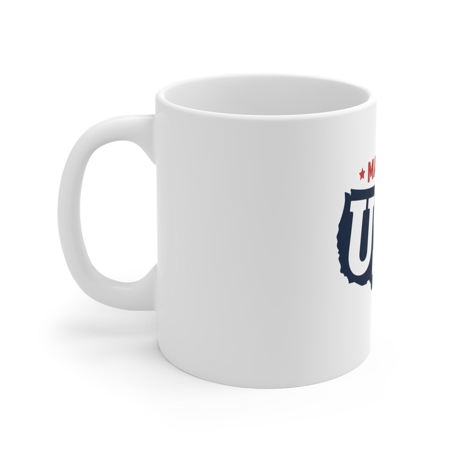 Made in USA Map Coffee Mug – Patriotic United States Mug – Bold America Outline Typography Cup – USA Pride Gift Mug Made in USA Coffee Mug — Patriotic 11oz Ceramic