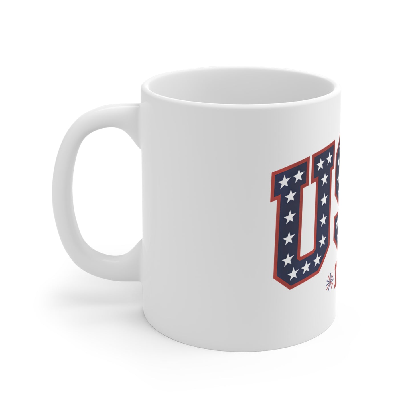 USA 1776 Coffee Mug — Patriotic American Flag Stars Design
