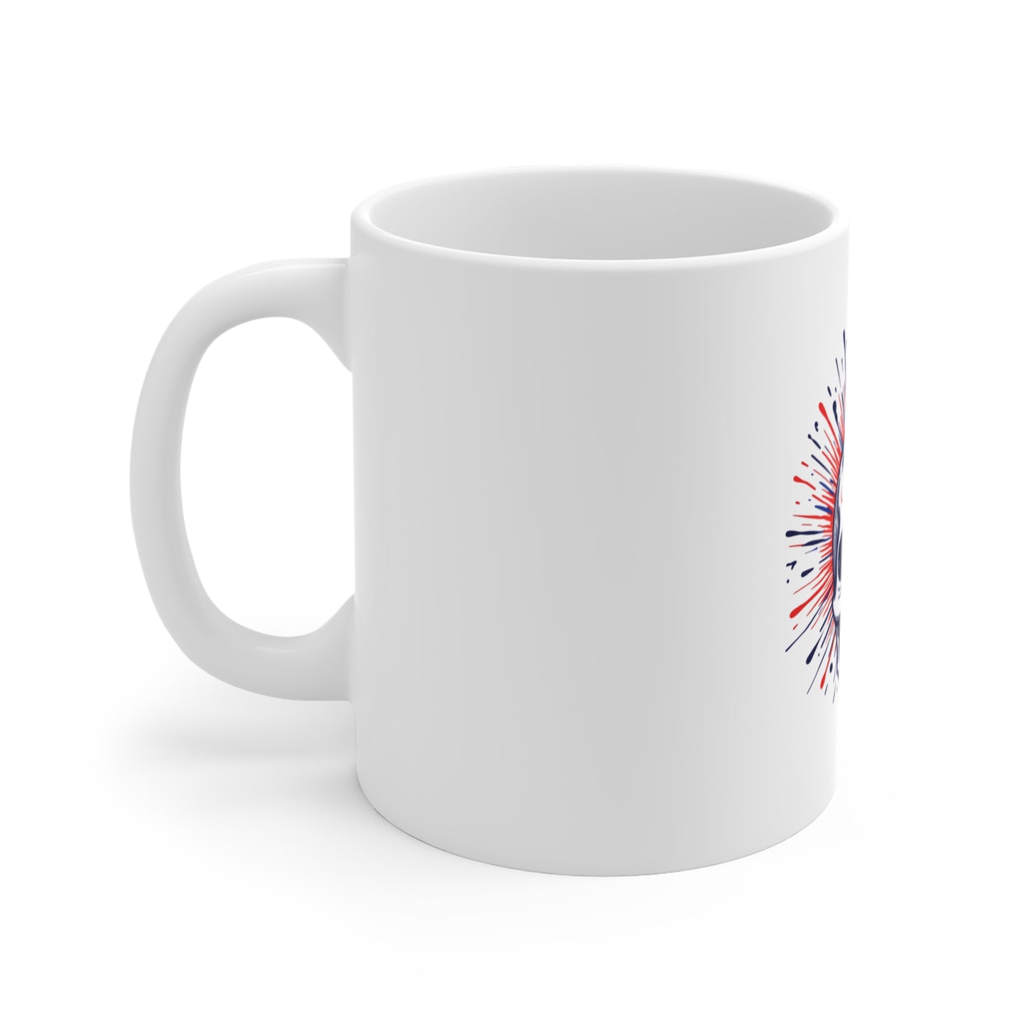 Skull Burst Coffee Mug – 11oz Ceramic Punk Skull Design