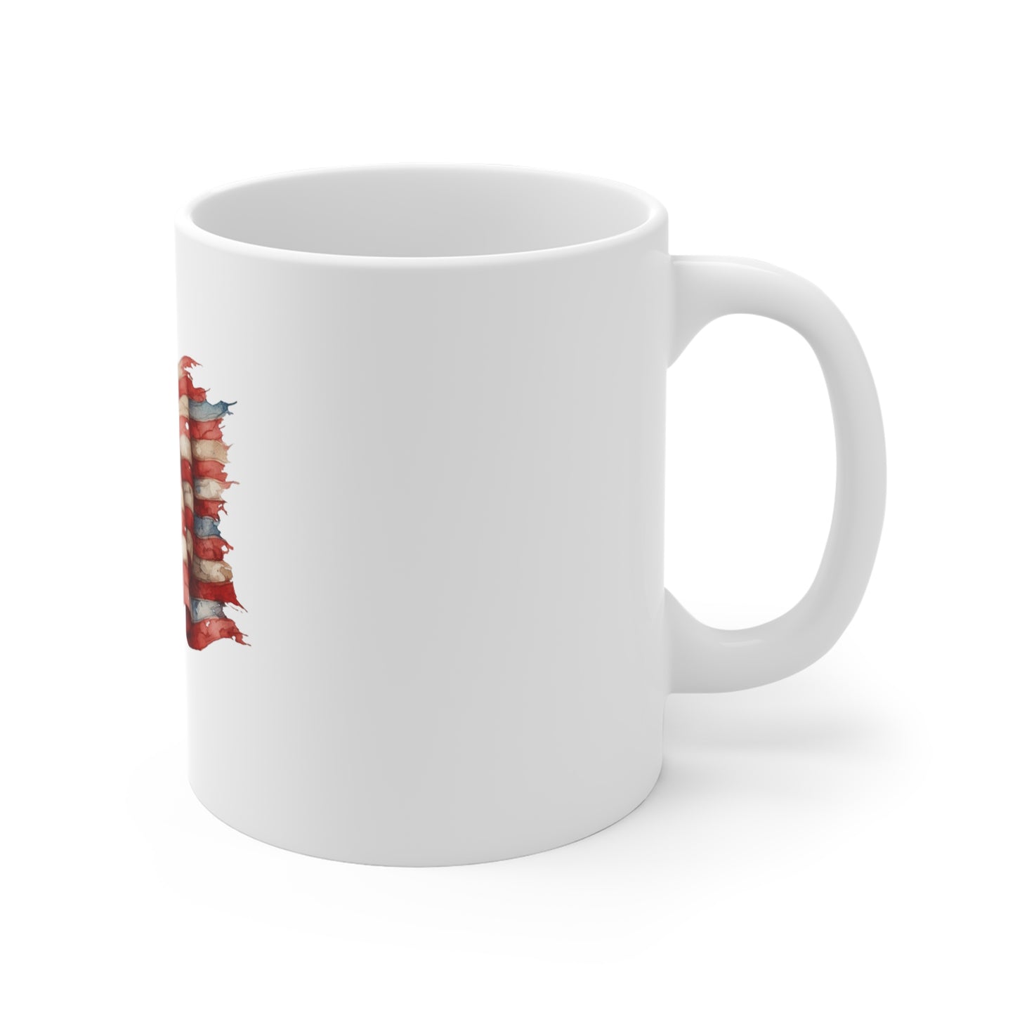 American Flag 11oz Coffee Mug — Vintage Waving USA Pride