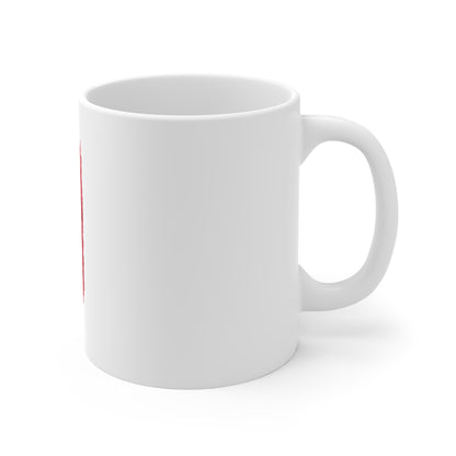 American Watercolor Flag Mug - Patriotic 11oz Coffee Cup