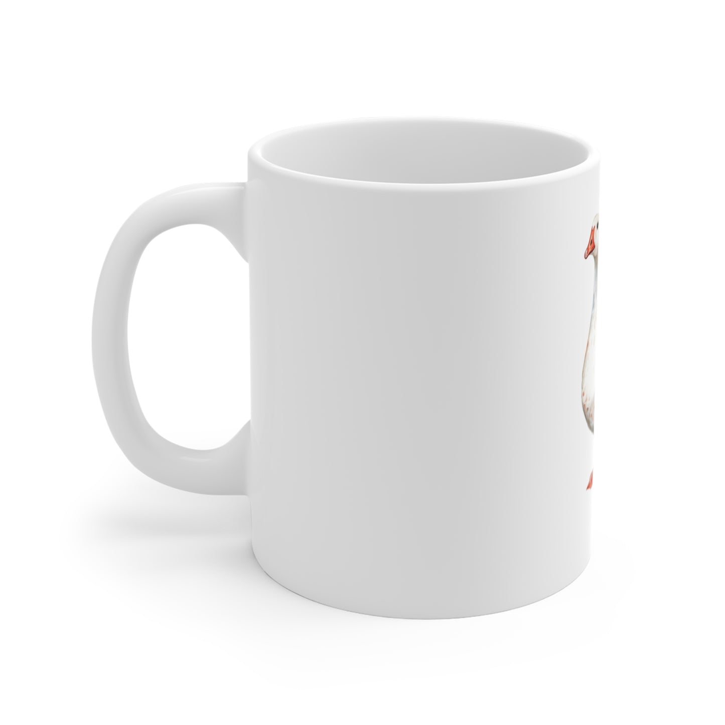 Goose Watercolor Mug – Cute Farm Bird Coffee Cup (11oz)