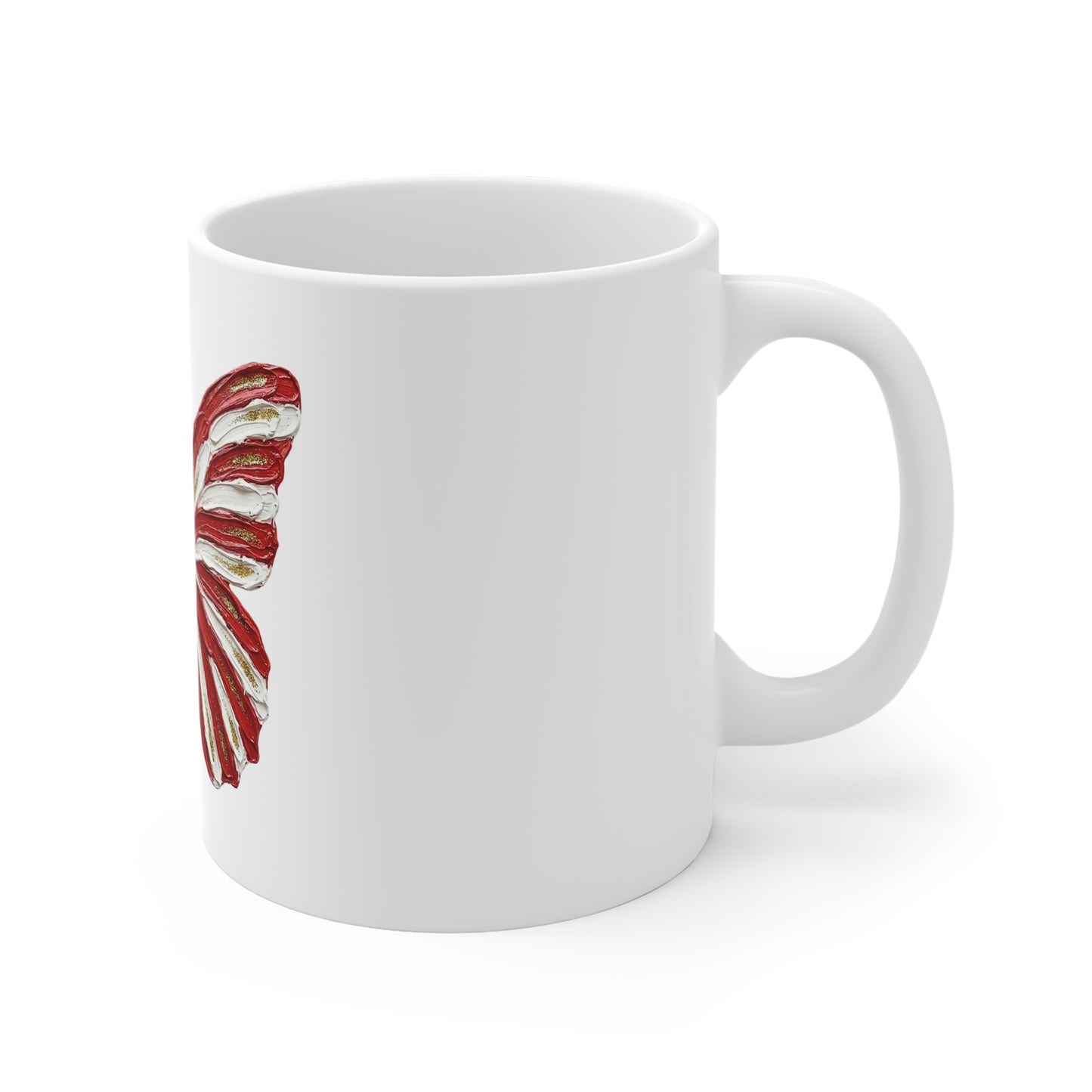 American Flag Butterfly Mug – Patriotic 11oz Coffee Cup