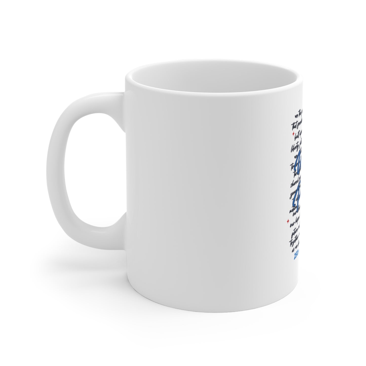 USA 250 Year Anniversary Coffee Mug – Patriotic Typography Mug – Semi-Quincentennial America 1776–2026 Cup – Bold USA Celebration Gift Mug 11oz