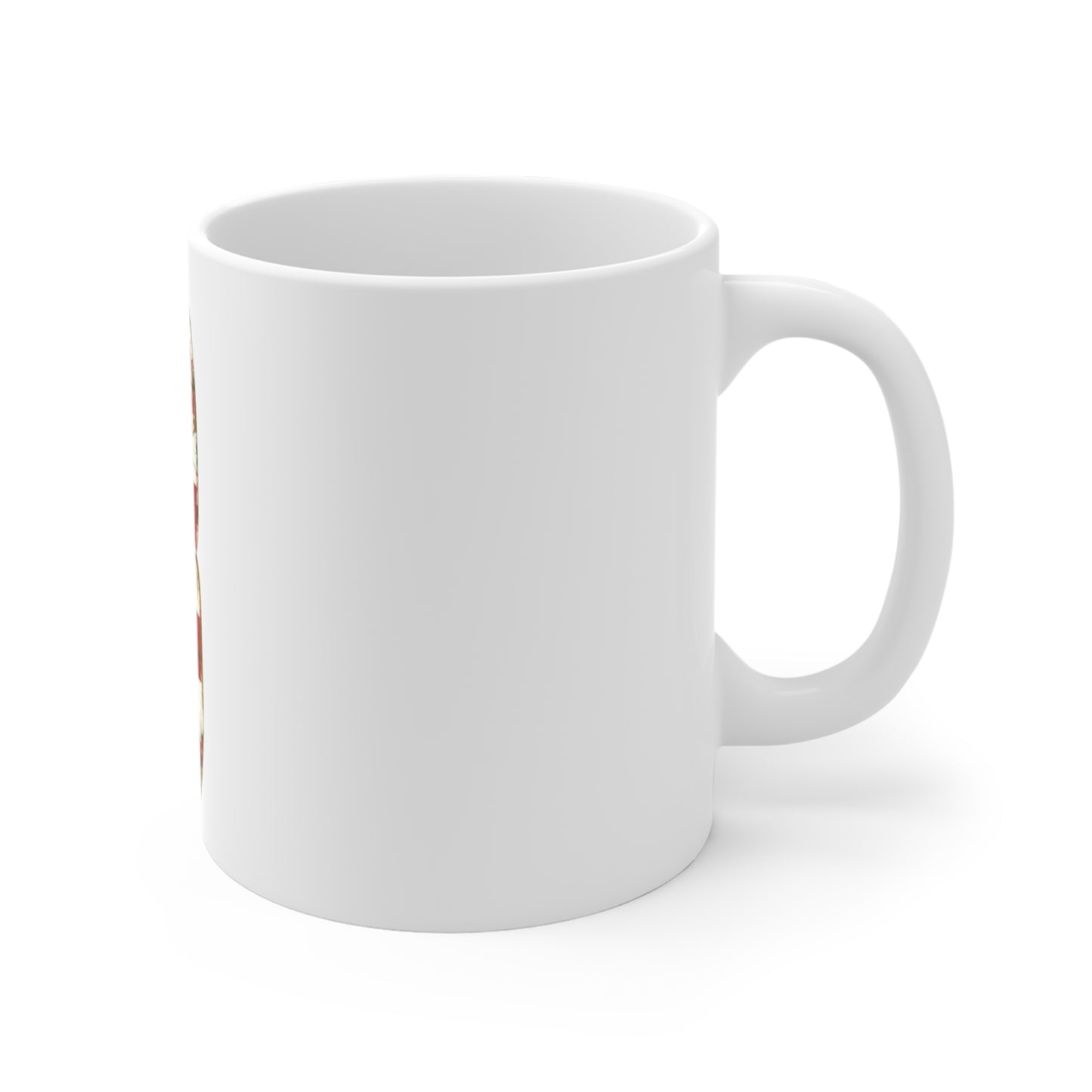 Distressed American Flag Number 3 Coffee Mug – Vintage Patriotic Number Mug – Rustic USA Flag Art Cup – Americana Style Gift Mug 11oz