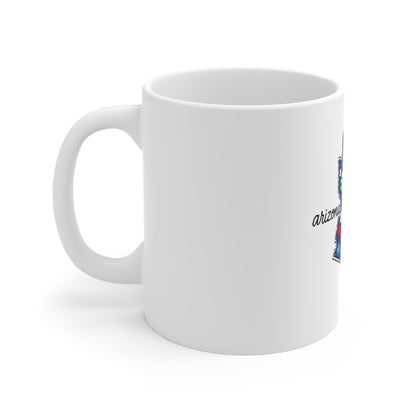 Arizona Floral State Mug — 11oz Cute Daisy Map Coffee Cup