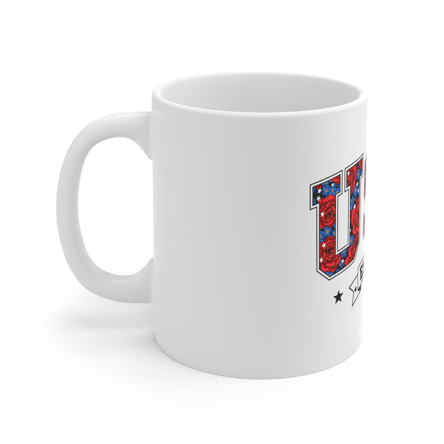 USA EST. 1776 11oz Mug — Patriotic American Flag Coffee Cup for 4th of July