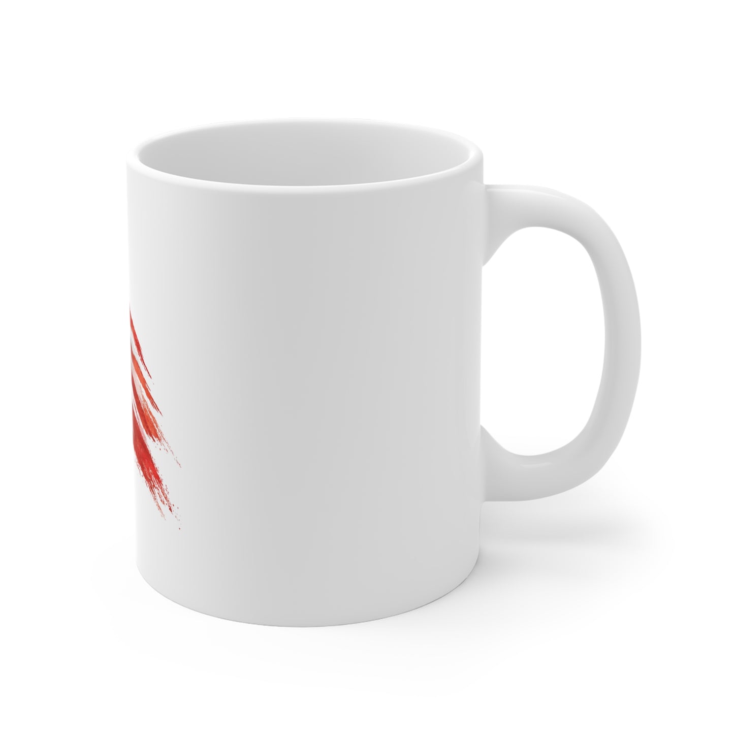 American Flag Watercolor Mug — Patriotic 11oz Coffee Cup
