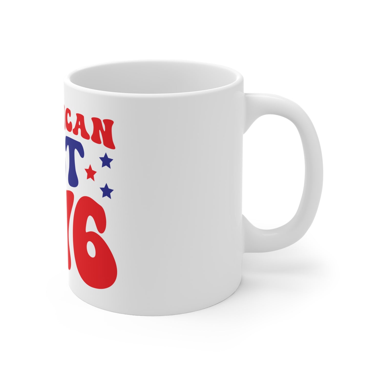 American EST 1776 Coffee Mug – Patriotic Founding Year Mug – Retro USA Typography Cup – Independence Heritage Mug Mug 11oz
