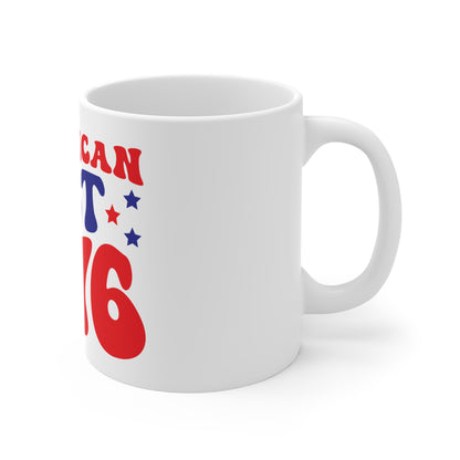 American EST 1776 Coffee Mug – Patriotic Founding Year Mug – Retro USA Typography Cup – Independence Heritage Mug Mug 11oz