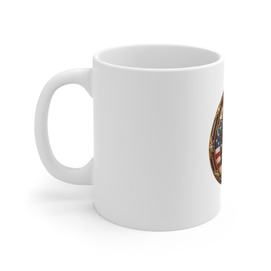 250 Years America Commemorative Coffee Mug – Patriotic Eagle Cross Liberty Mug – 1776–2026 USA Celebration Cup – Premium Americana Gift Mug 11oz
