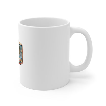 Vintage Radio Coffee Mug - Retro 1950s Style 11oz Ceramic Mug