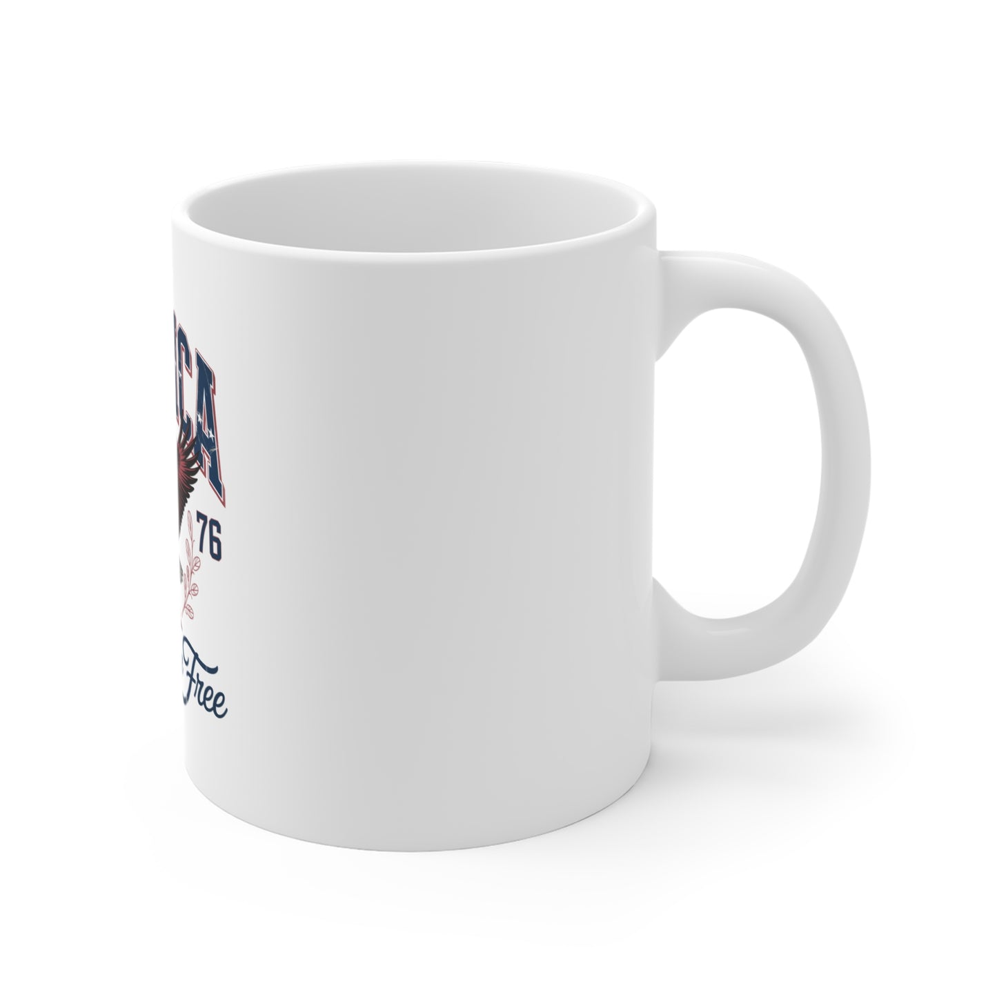 America 1776 Eagle Mug — Land of the Free Patriotic Coffee Cup