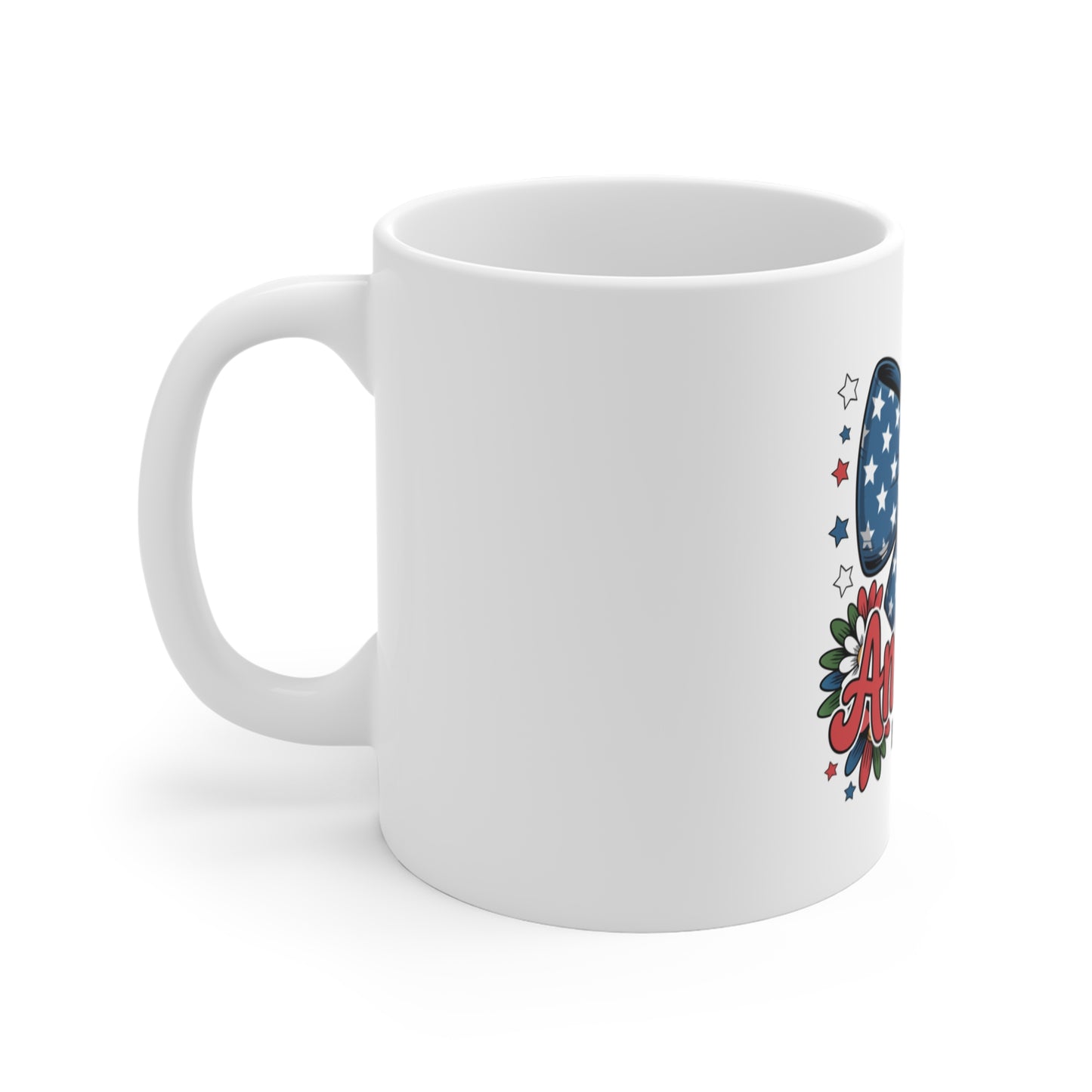 America Bow 11oz Patriotic Mug — "America Est. 1776"