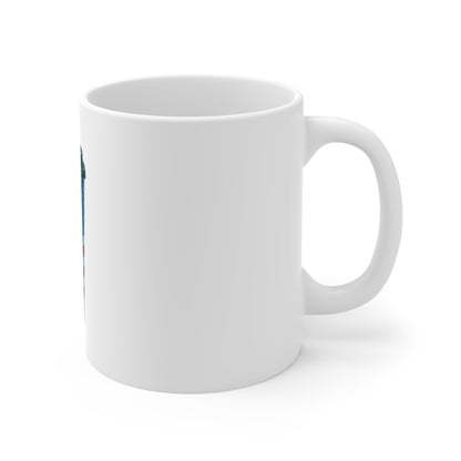 American Flag Travel Coffee Mug 11oz — Patriotic USA To-Go Cup