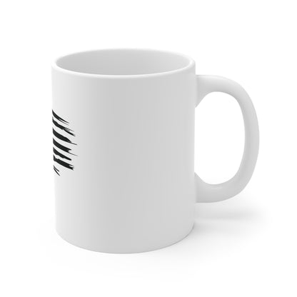 Stealth Paw American Flag Coffee Mug – Blacked Out USA Flag Dog Paw Mug – Minimalist Patriotic Pet Lover Cup – Subtle Freedom Gift Mug Mug 11oz