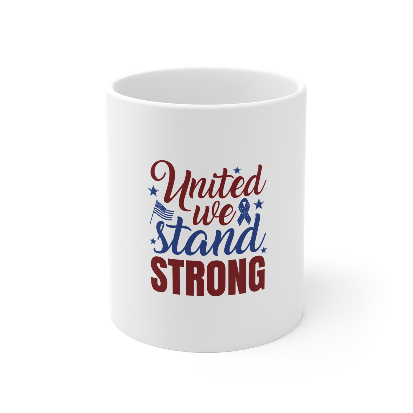 United We Stand Strong 11oz Patriotic Coffee Mug
