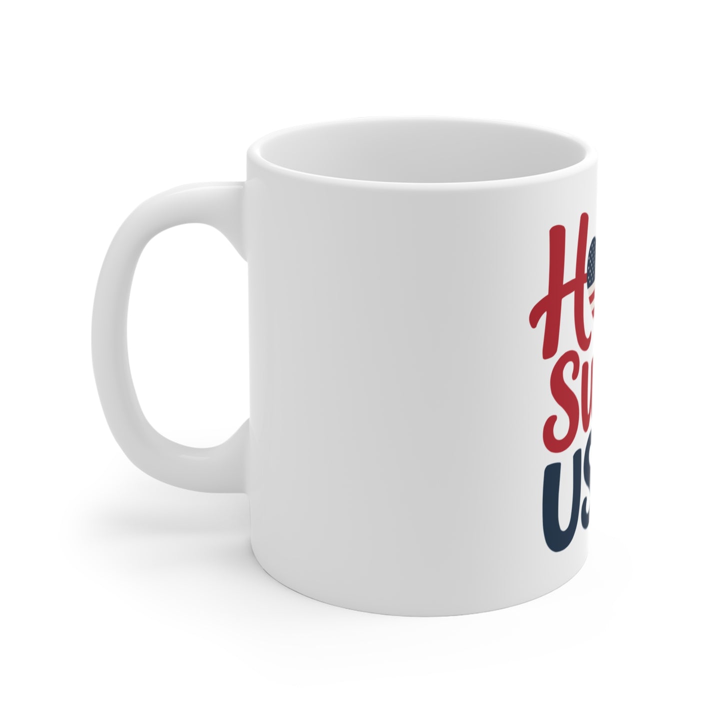 Home Sweet USA Mug — Patriotic 11oz Coffee Cup for 4th of July & Everyday Americana