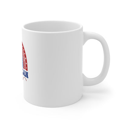 American Spirit Mug — Patriotic Rainbow Coffee Cup (4th of July, Memorial Day Gift)