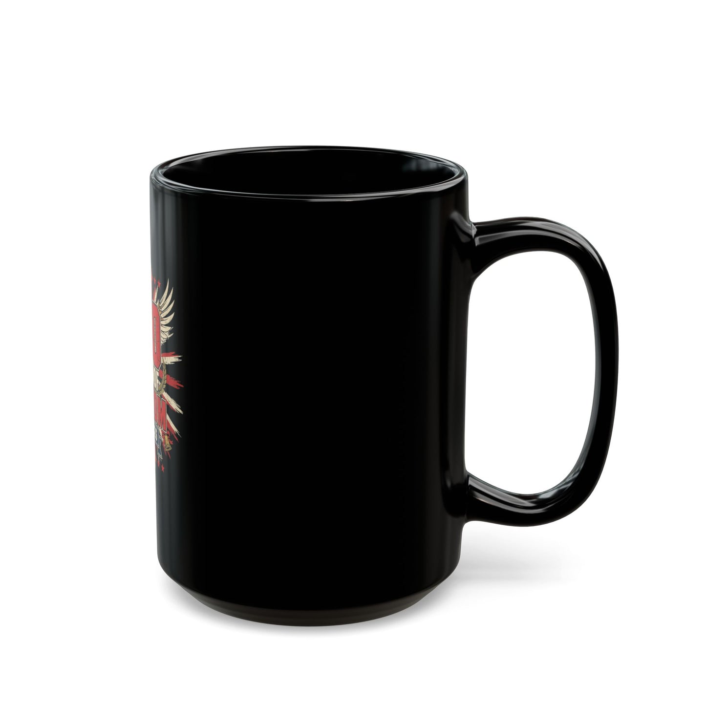 250 Years of Freedom 1776–2026 Black Coffee Mug — Patriotic Anniversary Gift