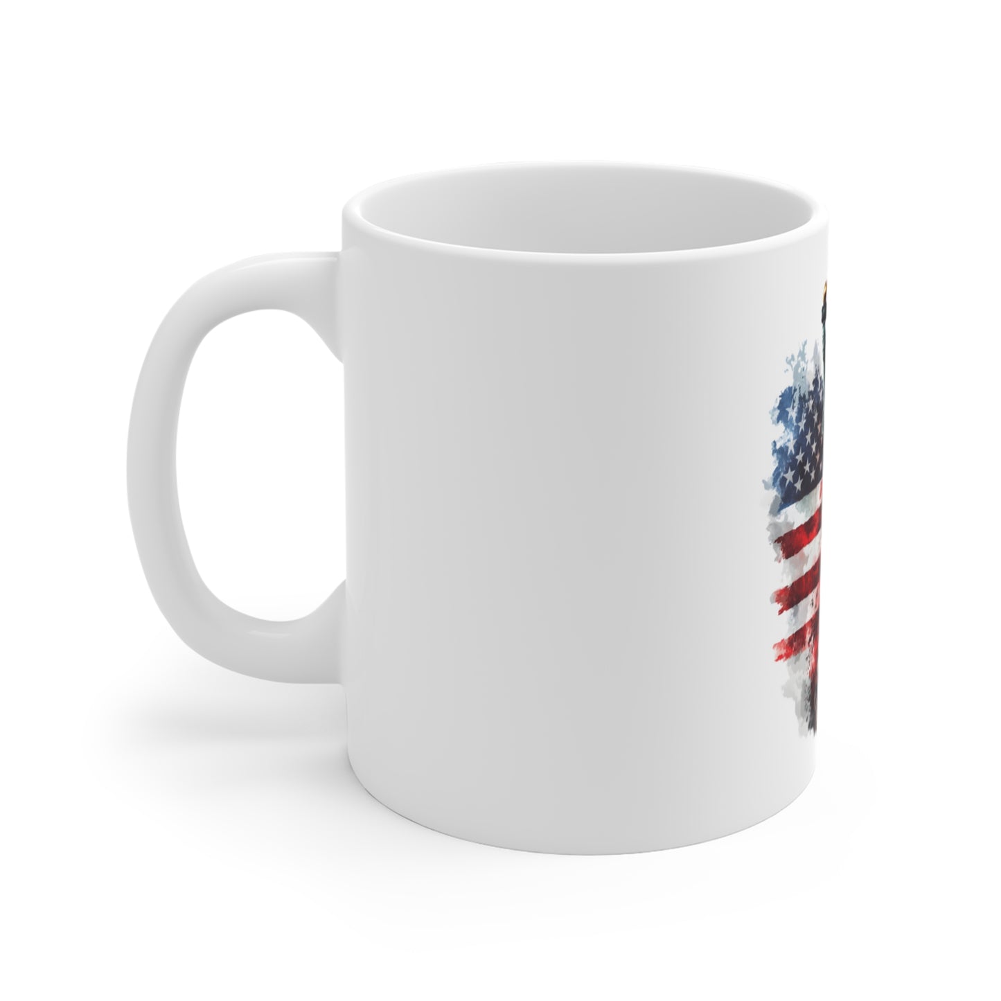 Statue of Liberty 11oz Coffee Mug — American Flag Patriotic Gift
