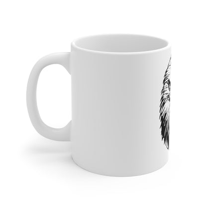 Detailed Bald Eagle Coffee Mug – Realistic American Eagle Face Mug – Bold USA Wildlife Design Cup – Patriotic Freedom Gift Mug Mug 11oz