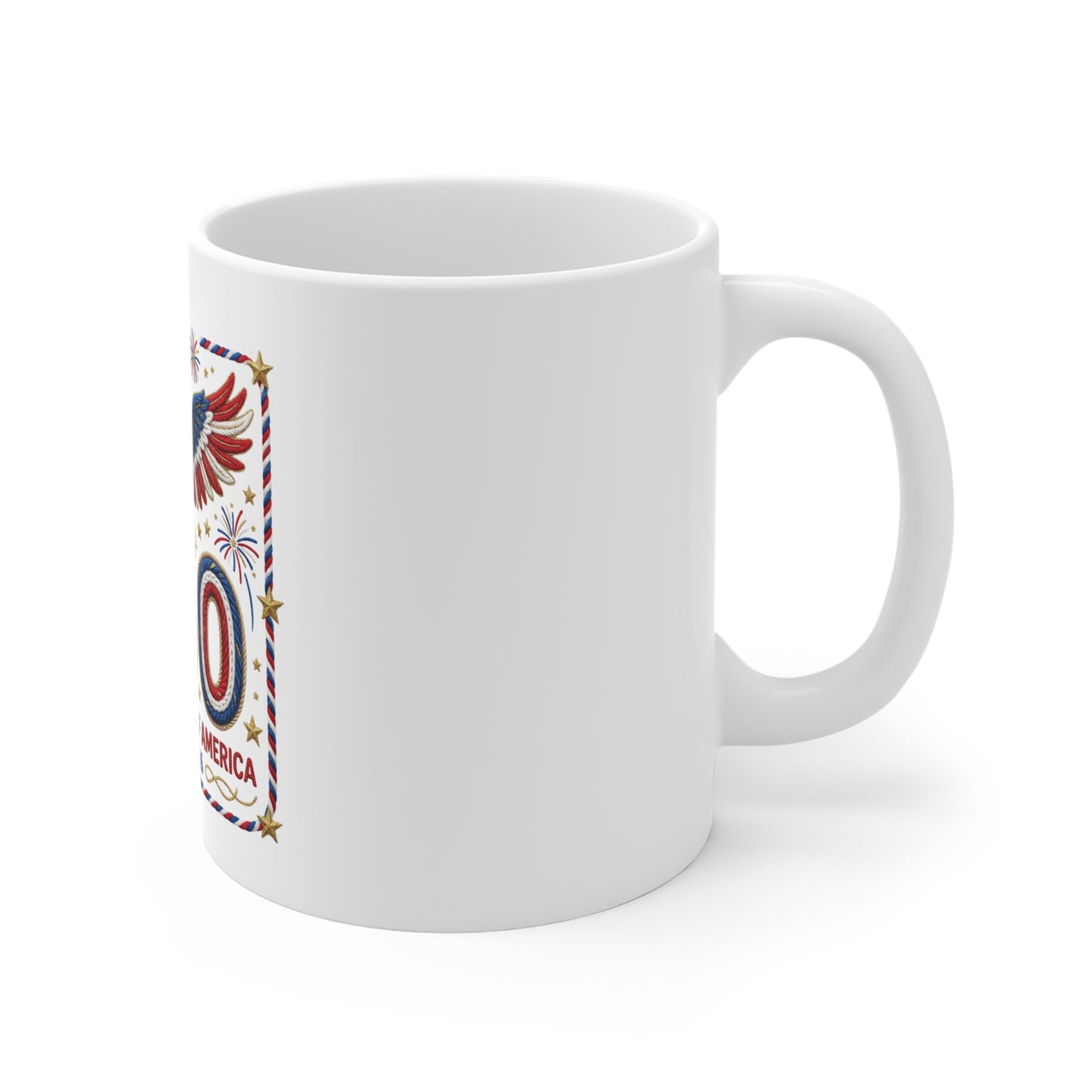 250th USA Bicentennial Eagle Coffee Mug — United States of America 1776–2026 Celebration