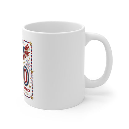 250th USA Bicentennial Eagle Coffee Mug — United States of America 1776–2026 Celebration