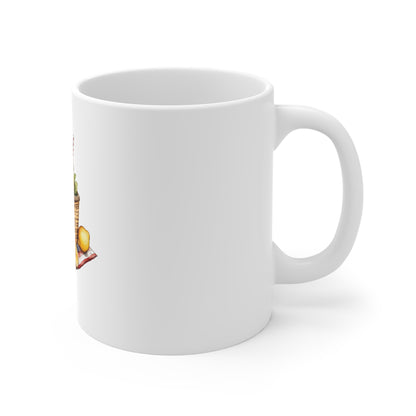 Picnic Basket Lemonade Mug — Summer Picnic Coffee Cup (11 oz)