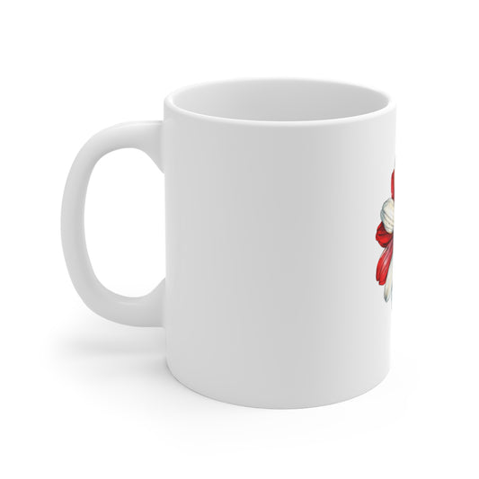 Patriotic Daisy Mug — Red White & Blue Flower Coffee Cup (11 oz)